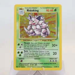 Pokemon TCG - Nidoking 11/102 Base Set Holo Rare WOTC - EXC - Image 2