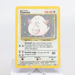 Pokemon TCG - Chansey 3/102 Base Set Holo Rare WOTC - NM - Image 2