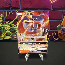 Ho-Oh GX SM - Burning Shadows #21/147 Ultra Rare,Holo Pokemon Card - Image 1