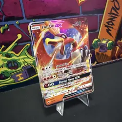 Ho-Oh GX SM - Burning Shadows #21/147 Ultra Rare,Holo Pokemon Card - Image 2