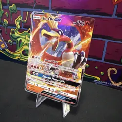 Ho-Oh GX SM - Burning Shadows #21/147 Ultra Rare,Holo Pokemon Card - Image 3