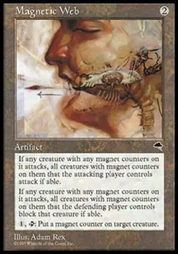 Magnetic Web - Medium Play MTG Tempest - Image 1