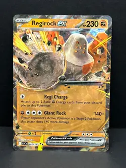 Regirock ex 107/217 Double Rare ME: Ascended Heroes Pokemon Near Mint - Image 1