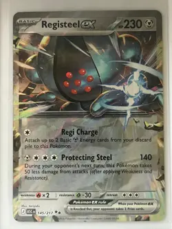 Registeel ex 145/217 Double Rare ME: Ascended Heroes Pokemon Holo Near Mint - Image 1