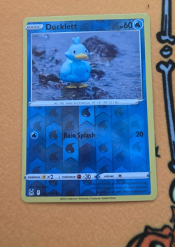 Yuka Mori Ducklett Reverse Holo Rare Pokemon Lost Origin 046/196 - Image 1