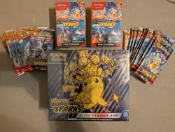 Pokemon TCG ⚡ Surging Sparks Sealed Lot! 1x ETB + 2x Bundle + 19x Booster Pack! - Image 1