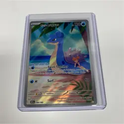Pokemon Misty's Lapras 110 HP Illustration Rare Full Art Holo Sv10 194/182 - Image 1
