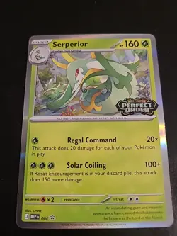 Serperior MEP 064 Pre Release Perfect Order - Pokemon TCG Black Star Promo NM - Image 1