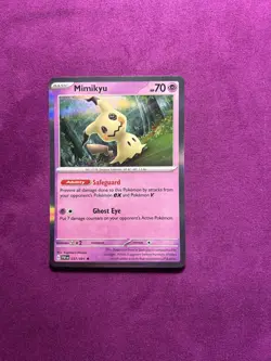 Mimikyu 037/091 SV: Paldean Fates Holo Pokemon NM - Image 1