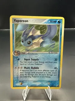 Pokemon Vaporeon Holo EX Unseen Forces 19/115 Pokemon TCG - Image 1