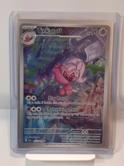 2023 Pokemon Tinkatuff 217/193 IR Full Art Holo Paldea Evolved EN - Image 4