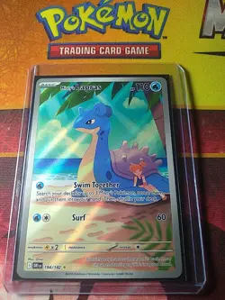 Pokemon TCG Misty's Lapras Destined Rivals 194/182 Illustration Rare Mint Holo - Image 1