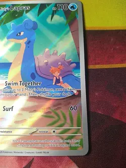 Pokemon TCG Misty's Lapras Destined Rivals 194/182 Illustration Rare Mint Holo - Image 4