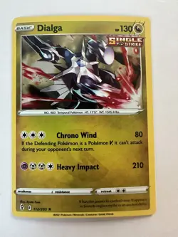 Pokemon TCG Dialga Evolving Skies 112/203 Cosmos Holo Rare Promo NM/M - Image 1
