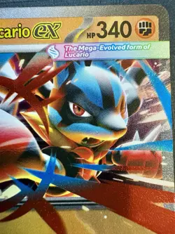 RARE HOLO Pokemon- Mega Lucario EX 77/132 - Mega Evolution - 2025 Double Rare - Image 2