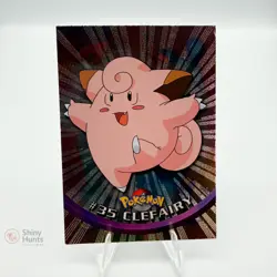 Pokemon Clefairy Topps Series 1 LP foil - Image 1