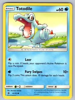Totodile 22/70 Common Dragon Majesty Pokemon Near Mint - Image 1