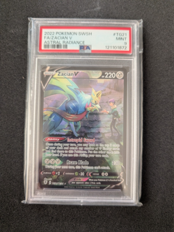 PSA 9 Zacian V TG21 Astral Radiance Pokemon Trainer Gallery Mint - Image 1