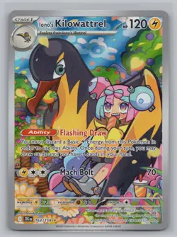 Iono's Kilowattrel 163/159 Illustration Rare Journey Together Pokemon Near Mint - Image 1