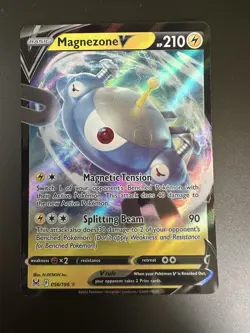 Pokemon TCG Magnezone V Sword & Shield - Lost Origin 056/196 Holo Ultra Rare - Image 1