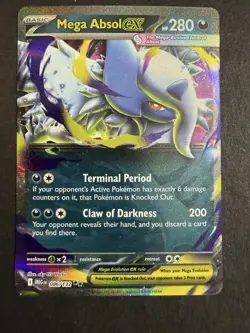 Mega Absol ex 086/132 Double Rare ME01: Mega Evolution Pokemon TCG - NM - Image 1