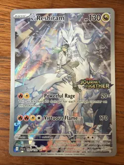Pokemon TCG N's Reshiram #167/159 SV09: Journey Together Illustration Rare Holo - Image 1