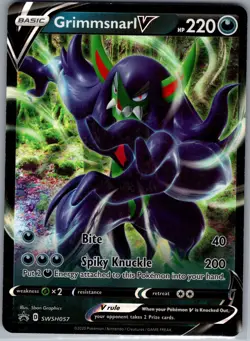 Grimmsnarl V SWSH057 - Pokemon TCG SWSH Black Star Promos - Holo Promo (NM) - Image 1