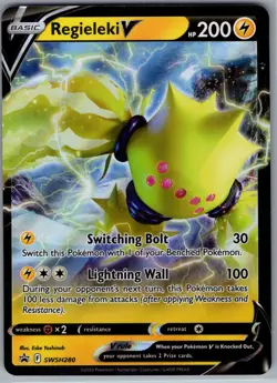 Regieleki V SWSH280 - Pokemon TCG SWSH Black Star Promo - Holo Promo (NM) - Image 1