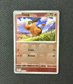 Pokemon TCG Tepig 011/086 Master Ball Pattern Sv: White Flare English NM - Image 1
