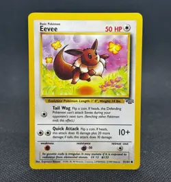 Eevee 51/64 Common Jungle Pokemon Unlimited Lightly Played - Image 1