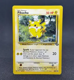 Pikachu 60/64 Jungle Common MP Pokemon TCG Vintage WOTC - Image 1