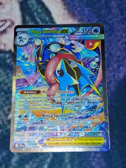 Mega Greninja EX SIR 116/086 English Chaos Rising Pokemon TCG NM - Image 2