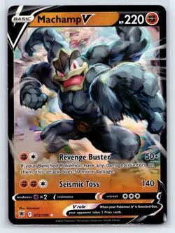 Machamp V 072/189 Holo V Rare Astral Radiance Pokemon Near Mint - Image 1