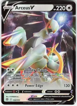 Arceus V 122/172 Holo V Rare Brilliant Stars Pokemon Near Mint - Image 1
