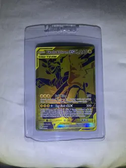 Pokemon Pikachu & Zekrom GX SM248 Full Art TAG TEAM Promo Holo Near Mint - Image 1