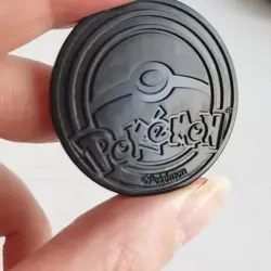 Pokemon Chespin Iridescent Silver Foil Plastic Flip Coin Collectable TCG CCG - Image 4