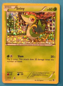 Pokemon TCG Snivy Mcdonalds Promos 1/12 Holo Promo - Image 1