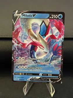 Milotic V 043/192 - Pokemon Rebel Clash Ultra Rare Holo NM Pack Fresh #43 - Image 1