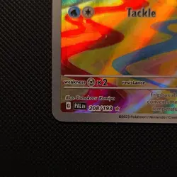 Pokemon TCG Frigibax Full Art Illustration Rare Holo SV02 208/193 EN HP60 - Image 5