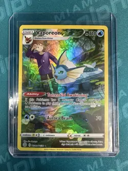 Pokemon Brilliant Stars Trainer Gallery English Vaporeon TG02/TG30 Holo Rare - Image 1
