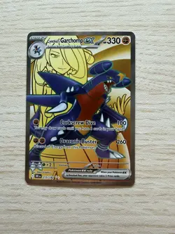 Pokemon TCG Cynthia's Garchomp EX Destined Rivals 215/182 NM/M - Image 1