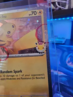 Pikachu 051/162 Pokemon Day STAMPED Cosmos Pokemon Day Promo DOUBLE SWIRL 🌀🌀 - Image 4