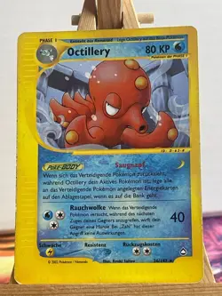 Octillery 26/147 Aquapolis Rare Deutsch Exc Pokemon - Image 1