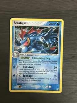 Pokemon Feraligatr 4/115 Unseen Forces 2005 Holo Rare MP - Image 1