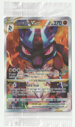 2023 Pokemon Crown Zenith Black Star Promo Lucario VSTAR (sealed) #SWSH291 - Image 1