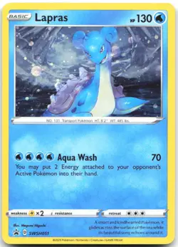 Lapras SWSH051 Holo Promo Sword & Shield Promo Pokemon Near Mint - Image 1