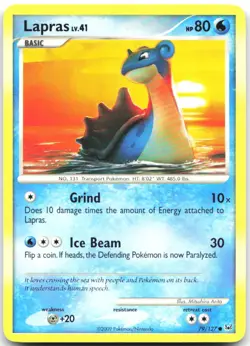 Lapras 79/127 Common Platinum Pokemon Near Mint - Image 1