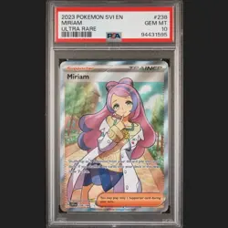 2023 Pokemon TCG Scarlet & Violet Miriam Ultra Rare 238/198 PSA 10 GEM MT - Image 1