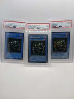 YUGIOH PSA SLAB LOT X3 RELINQUISHED MASTER STARTER DECK 1ST EDITION KONAMI - Image 1