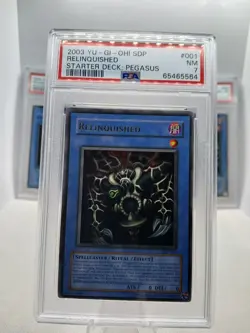 YUGIOH PSA SLAB LOT X3 RELINQUISHED MASTER STARTER DECK 1ST EDITION KONAMI - Image 3